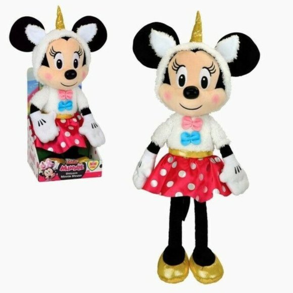 New Disney Junior Minnie Mouse Unicorn Plush